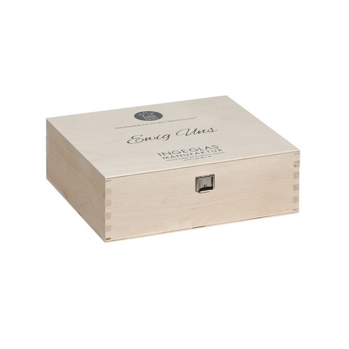 Inge Glas kerstornamenten - Huwelijk - Set van 4