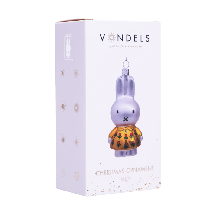 Vondels kerstornament - Nijntje met bloemen jurk