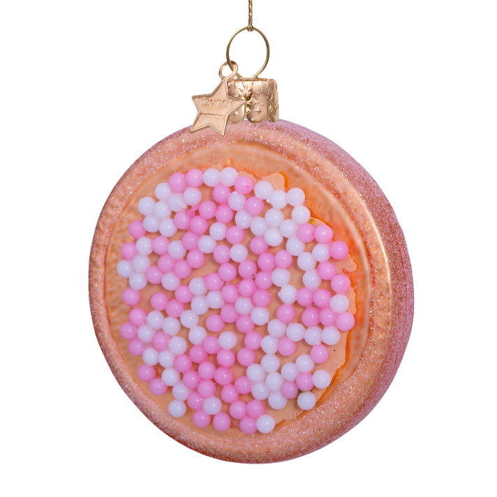 Vondels kerstornament - Beschuit met muisjes