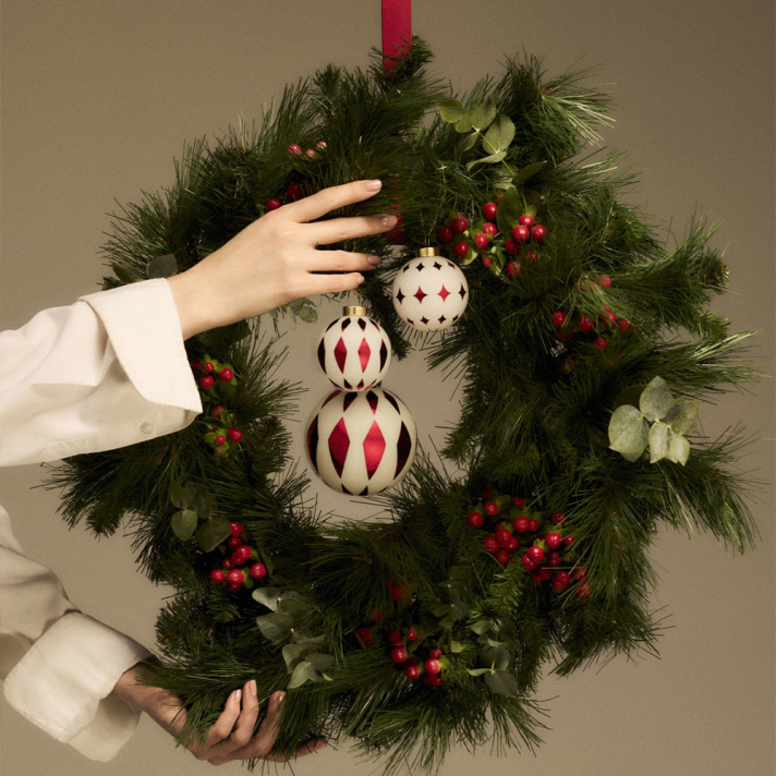 Alessi kerstbal - Delight - Rood