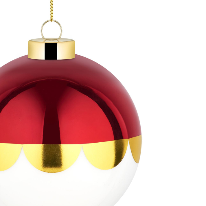 Alessi kerstbal - Delight - Rood