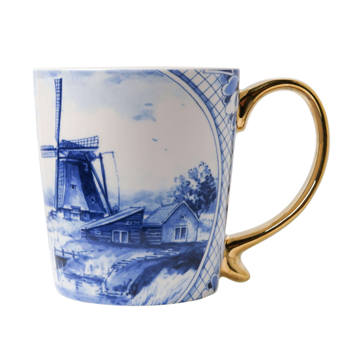 Heinen kerstmok - Met landschap