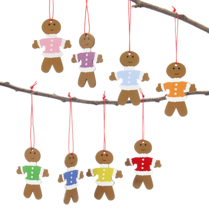 Robin Reed Christmas cracker - Gingerbread Charm - Set van 6