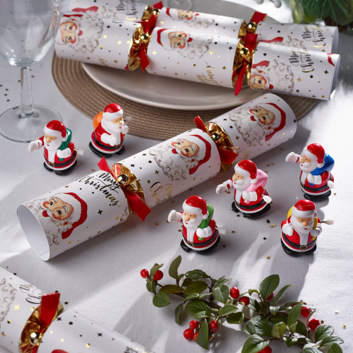 Robin Reed Christmas crackers - Racing Santa - Set van 6