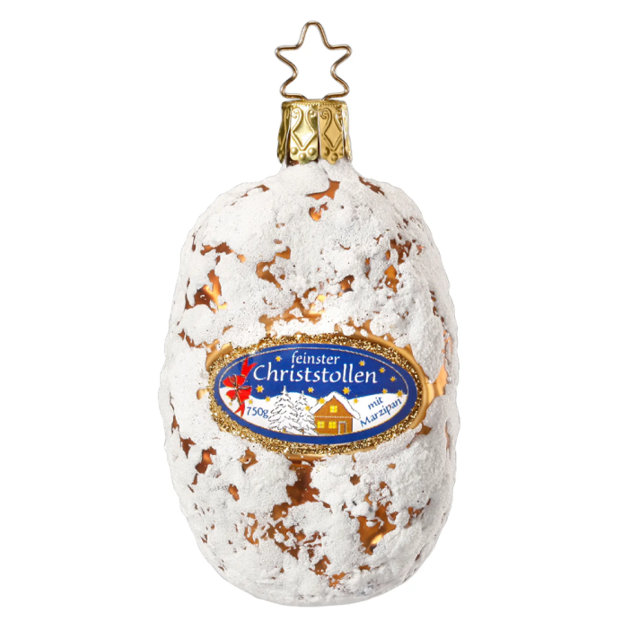 Inge Glas kerstornament - Kerststol