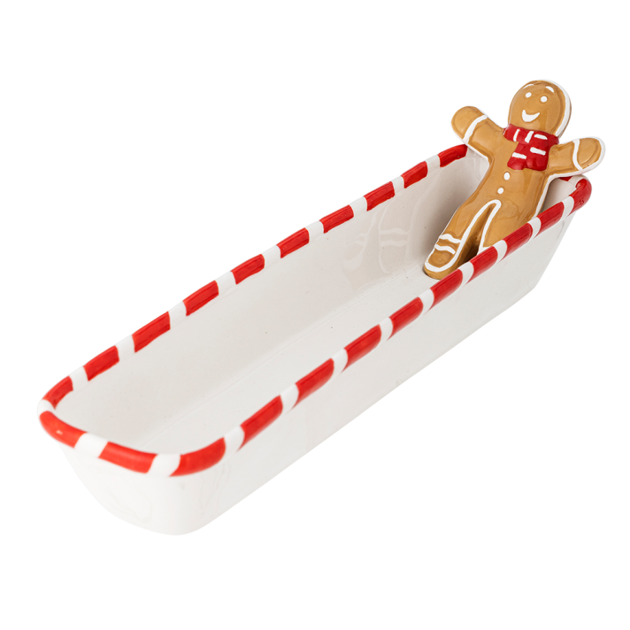 Bloomingville schaal - Met gingerbread poppetje