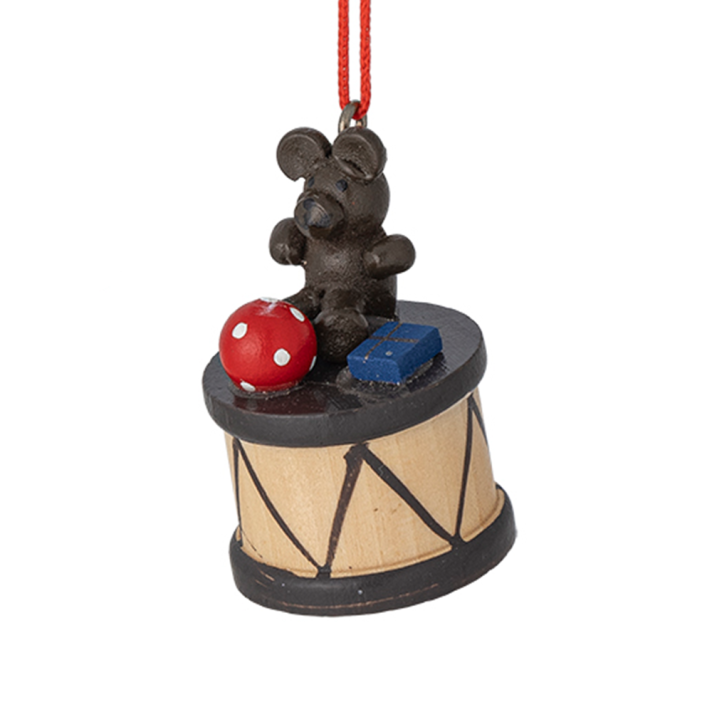 Bloomingville kerstornament - Trommel met speelgoed