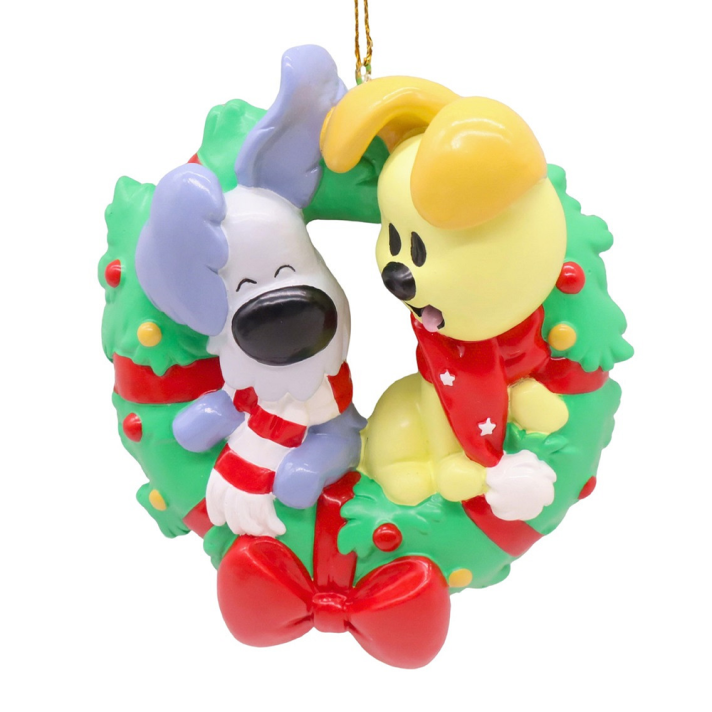 Woezel & Pip kerstornament - Kerstkrans
