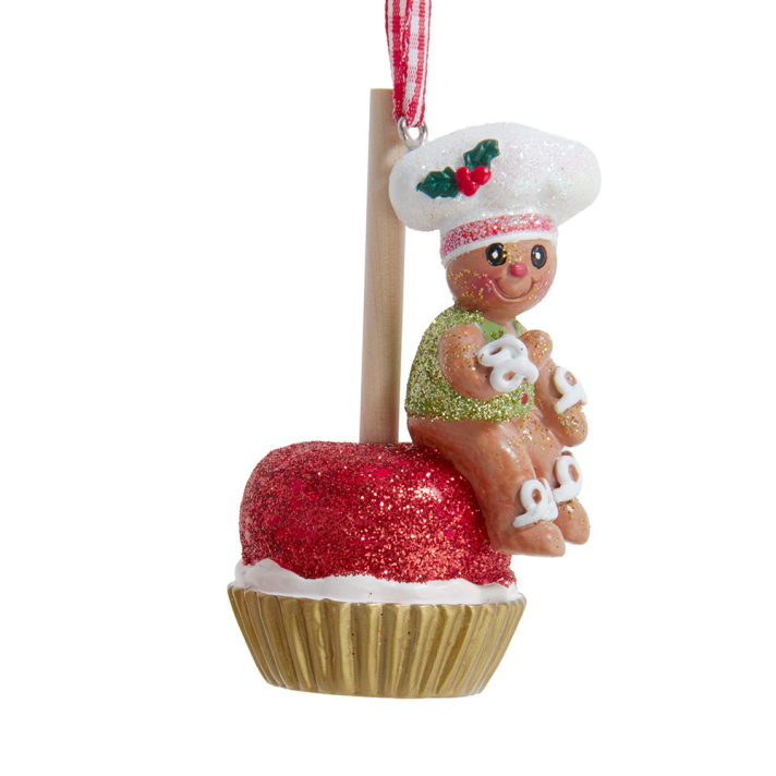 Kurt Adler kerstornament - Gingerbread poppetje op snoep