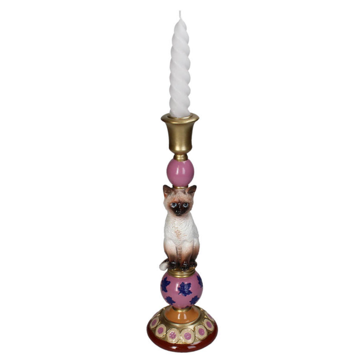 HD Collection kandelaar - Siamese kat