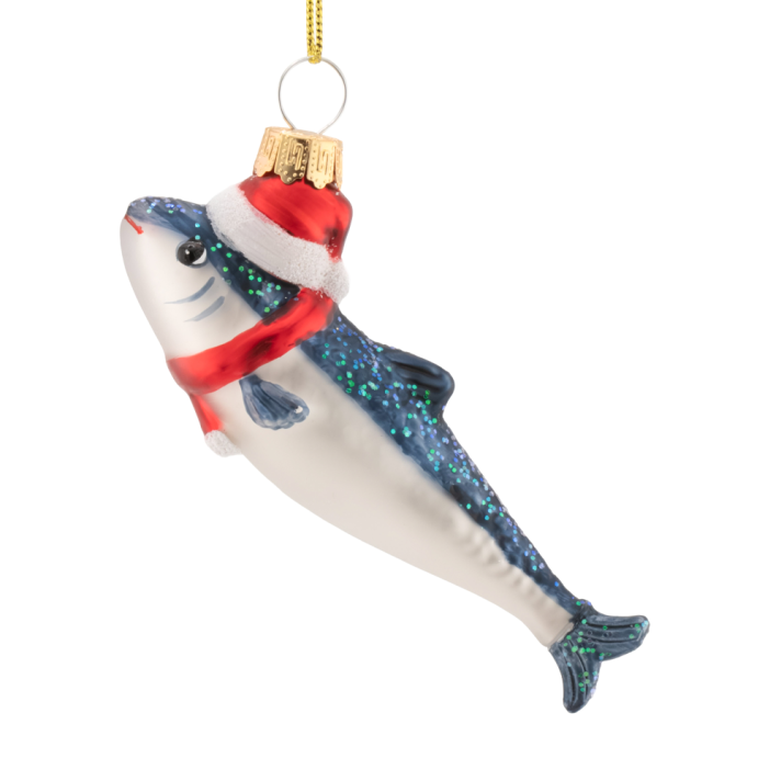 Sass & Belle kerstornament- Sardientje met kerstmuts