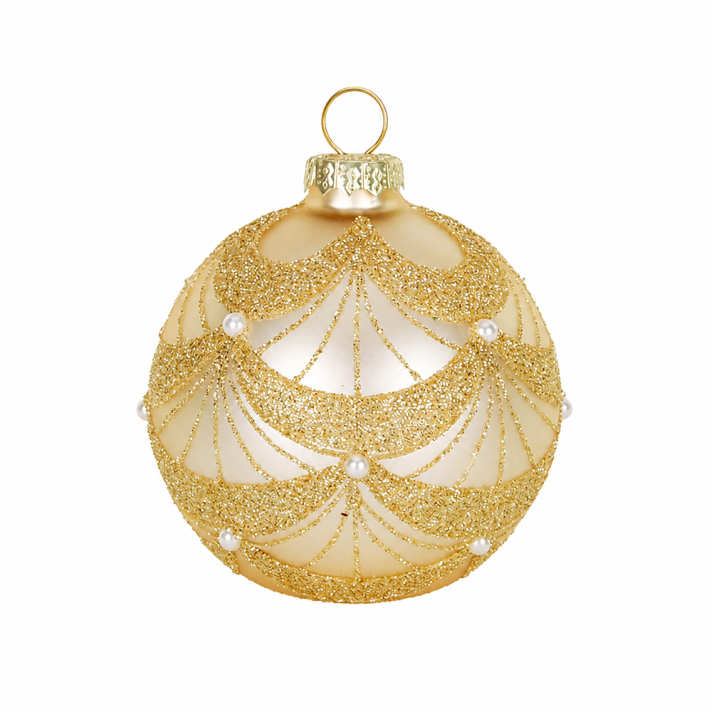 Goodwill naamkaarthouder - Met glitterlijnen en parels - 8cm
