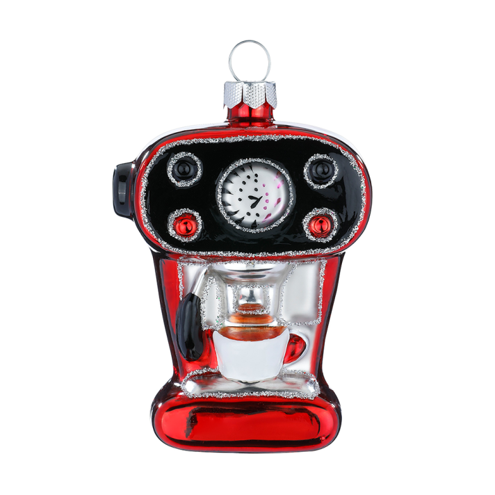 Holly & Jolly kerstornament - Espresso machine