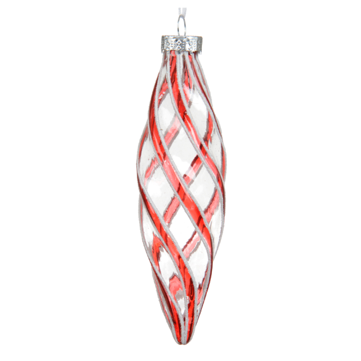 Decoris kerstpegel - Met swirl - 12cm