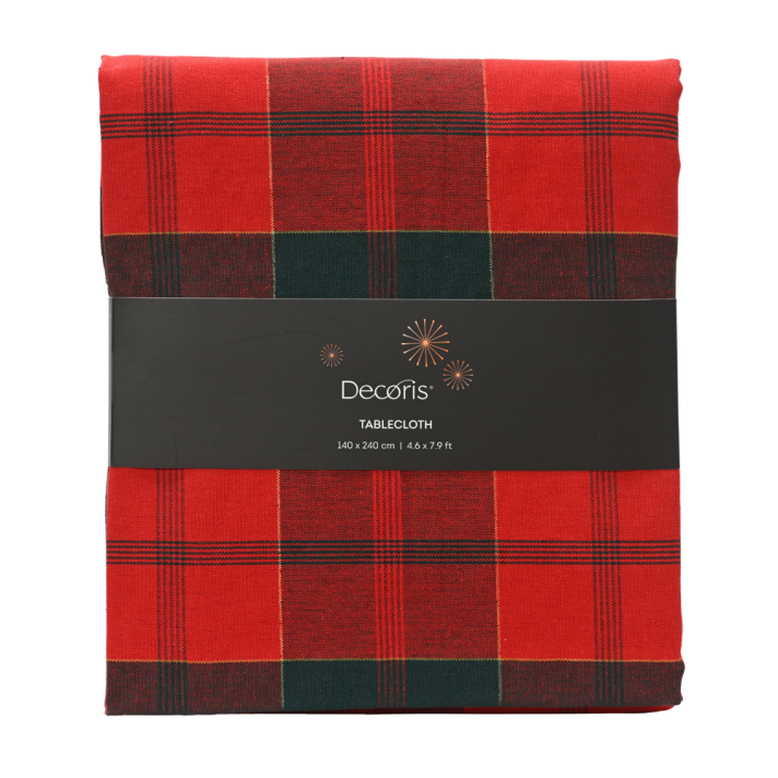 Decoris tafelkleed - Tartan - 240cm