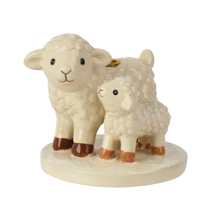 Decoris kandelaar - Met schapen