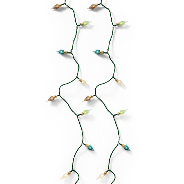 Lumineo vintage LED kerstverlichting - 180 lampjes - Multicolor