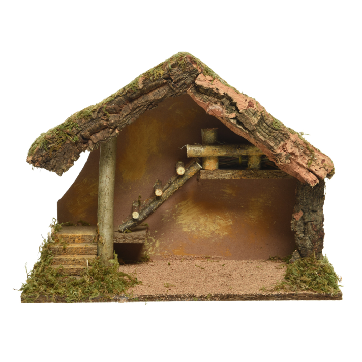 Decoris crèche de Noël - Étable - Sans figurines