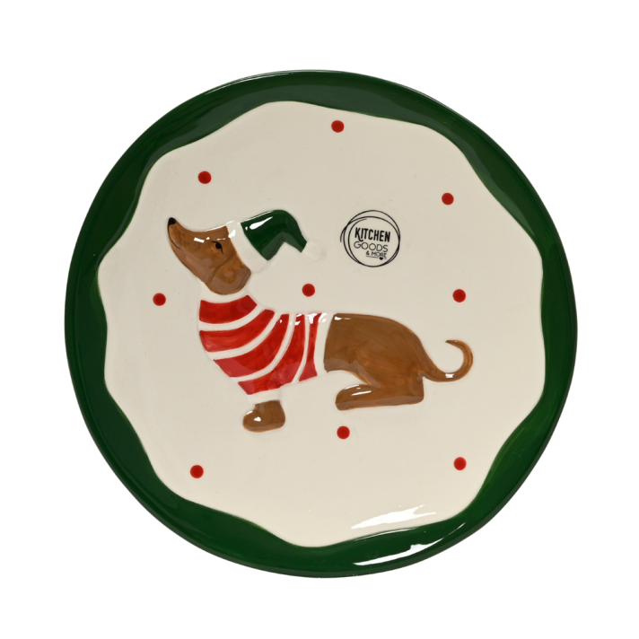 Decoris assiette de petit-déjeuner - Avec teckel