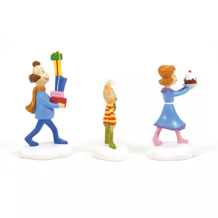 The Grinch Village kerstfiguren - Who friends - Set van 3