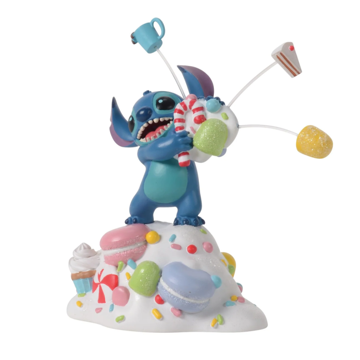 Disney Village kerstfiguur - Stitch orders it all