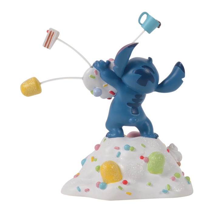 Disney Village kerstfiguur - Stitch orders it all