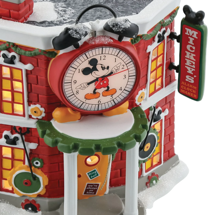 Disney Village kersthuis - Mickey's Alarm Clock Shop