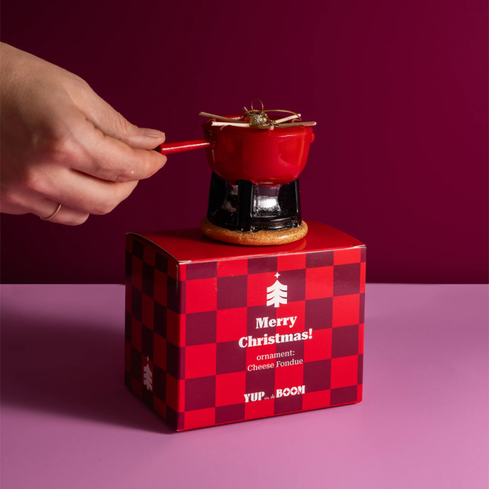 Yup in de Boom kerstornament - Kaasfondue