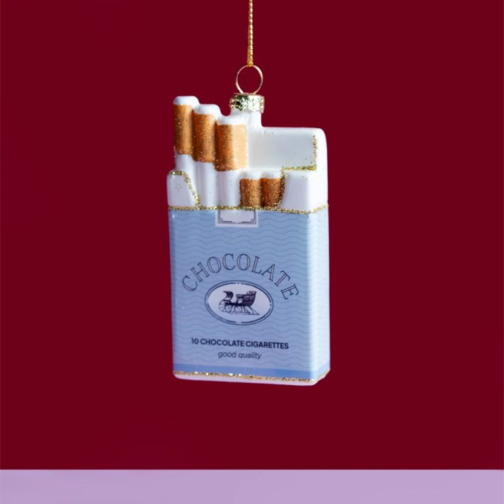 Yup in de Boom kerstornament - Chocolade sigaretten