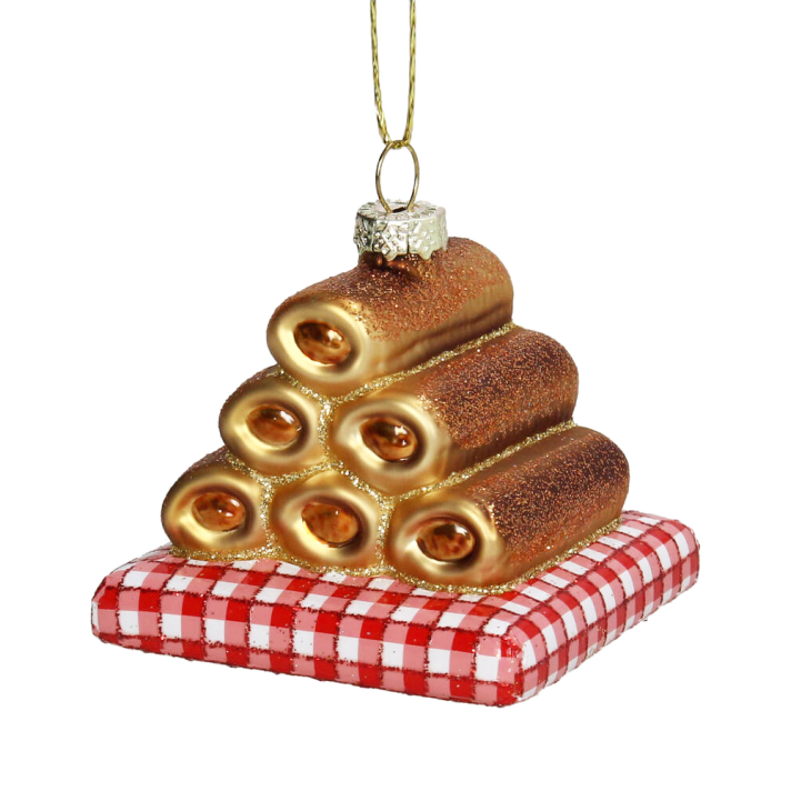 HD Collection kerstornament - Worstenbroodjes