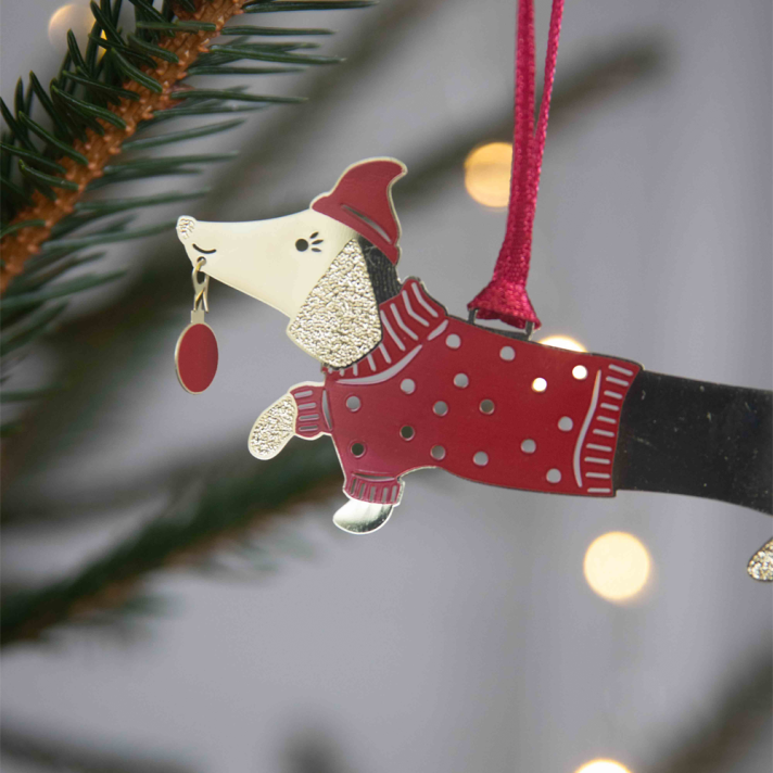 Pluto kerstornament - Teckel