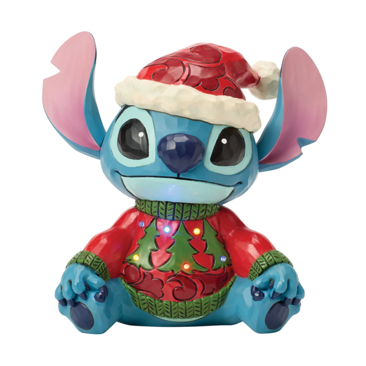 Disney Traditions kerstbeeld - Stitch - Met LED