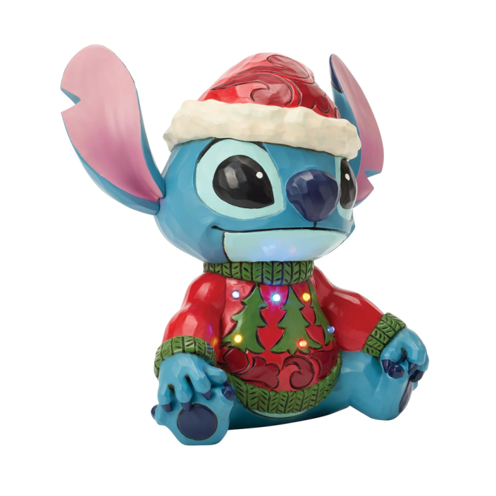 Disney Traditions kerstbeeld - Stitch - Met LED