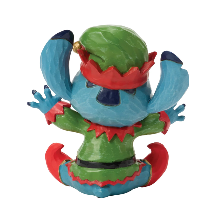 Disney Traditions kerstbeeld - Stitch als kerstelf