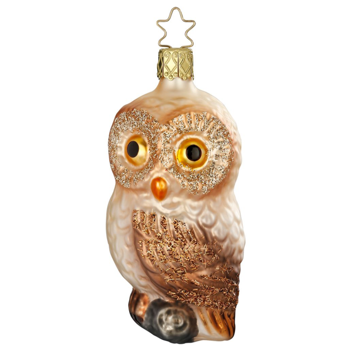 Inge Glas kerstornament - Uil