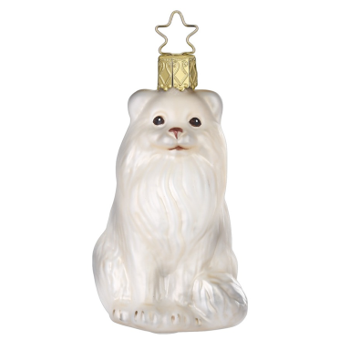 Inge Glas kerstornament - Perzische kat