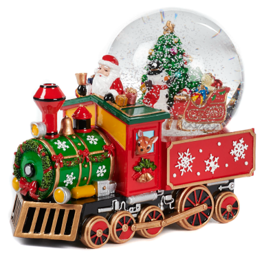 Goodwill sneeuwbol - Trein met kerstboom