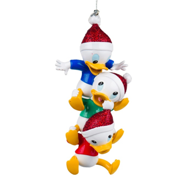 Disney kerstornament - Kwik, Kwek & Kwak