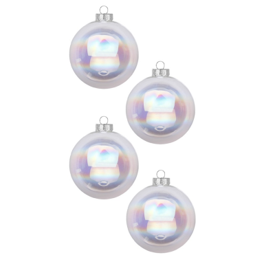 Inge Glas kerstballen - Set van 12 - 8cm