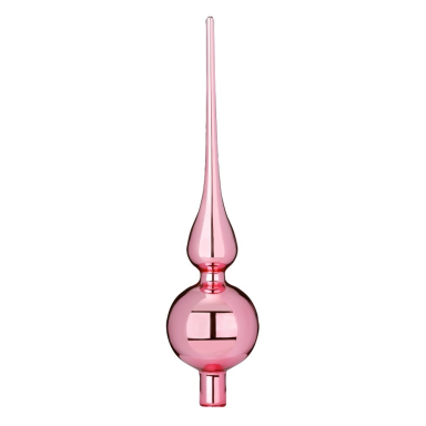 Inge glas piek - Roze en glanzend