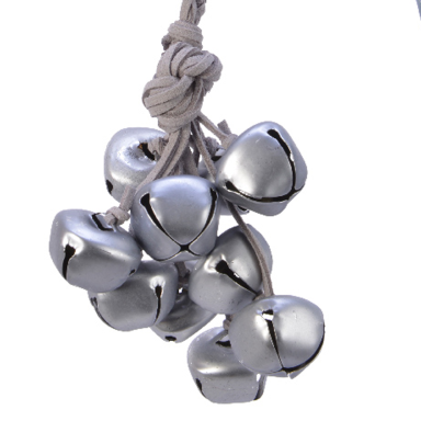 Metalen kerstbellen - Zilver