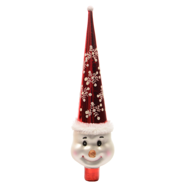 Decoris piek - Sneeuwpop - Met rode muts