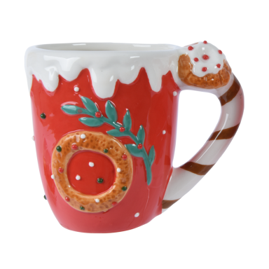 Decoris kerstmok - Met kerstkrans