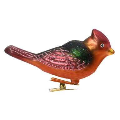 Decoris kerstornament - Vogel - Op clip