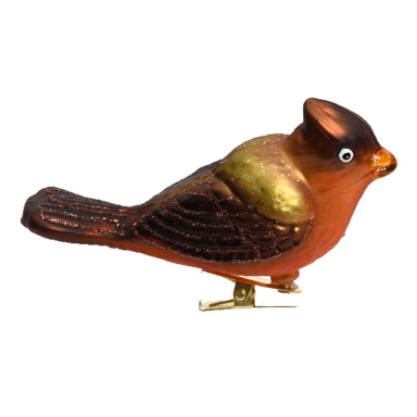 Decoris kerstornament - Vogel - Op clip