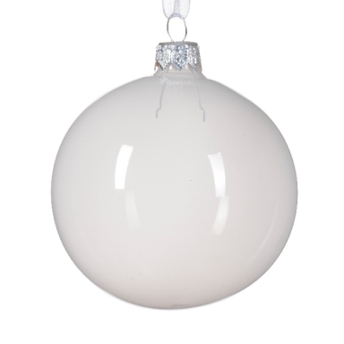 Decoris kerstbal - Wit