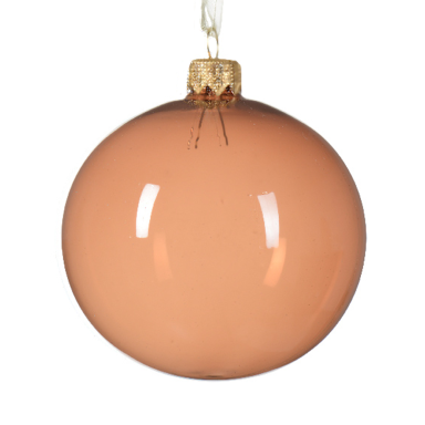 Decoris kerstbal - Bruin - 8cm