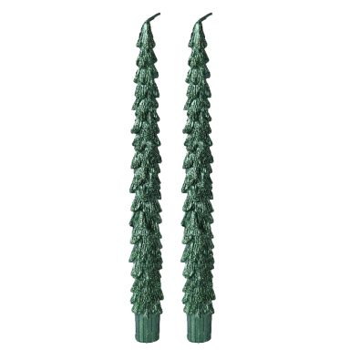 Decoris dinerkaars - Kerstboom - Set van 2