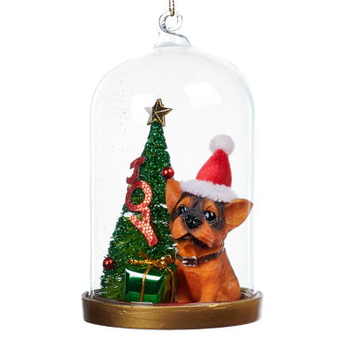Goodwill kerstornament - Stolp - Met herdershond
