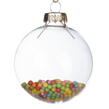 Goodwill kerstbal - Met gekleurde balletjes - 6 cm